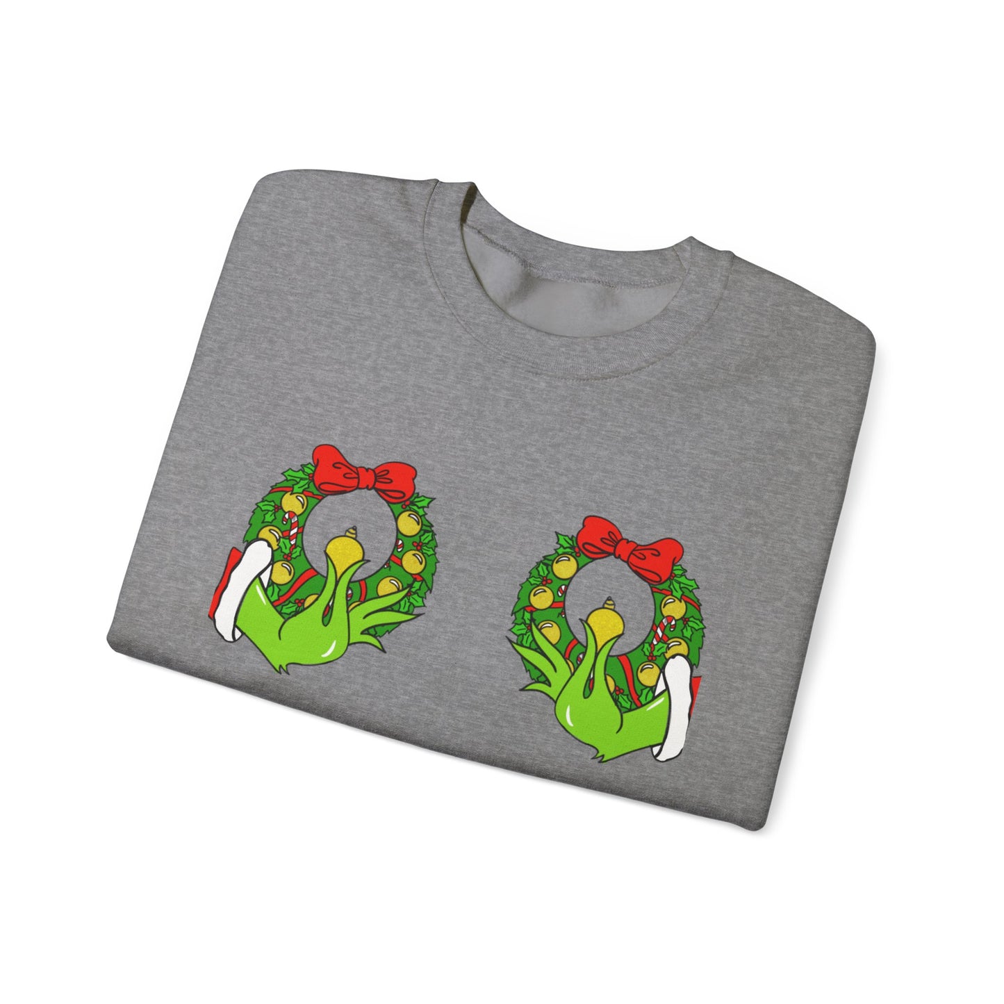 Funny Grinch Boobie Crewneck Sweatshirt