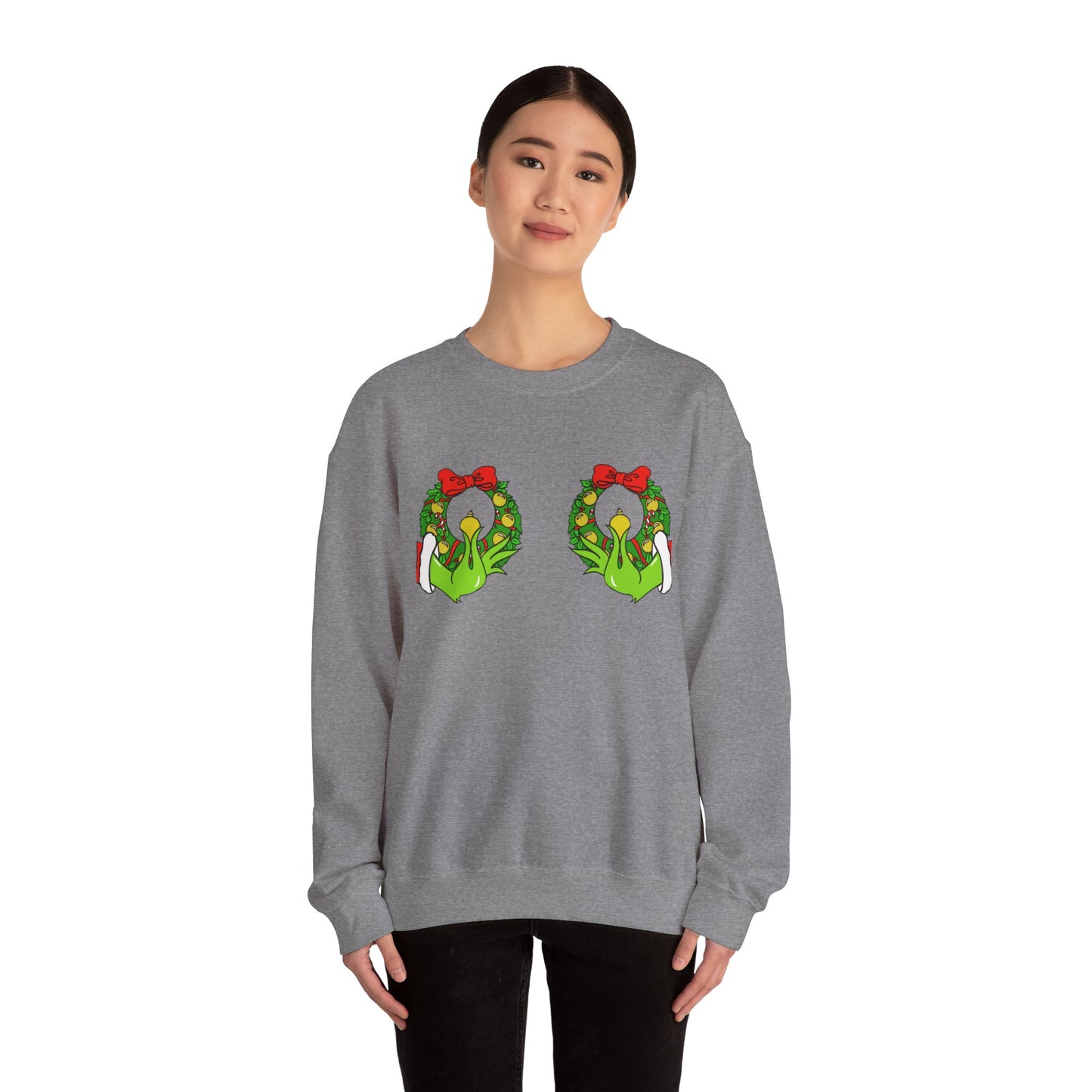 Funny Grinch Boobie Crewneck Sweatshirt
