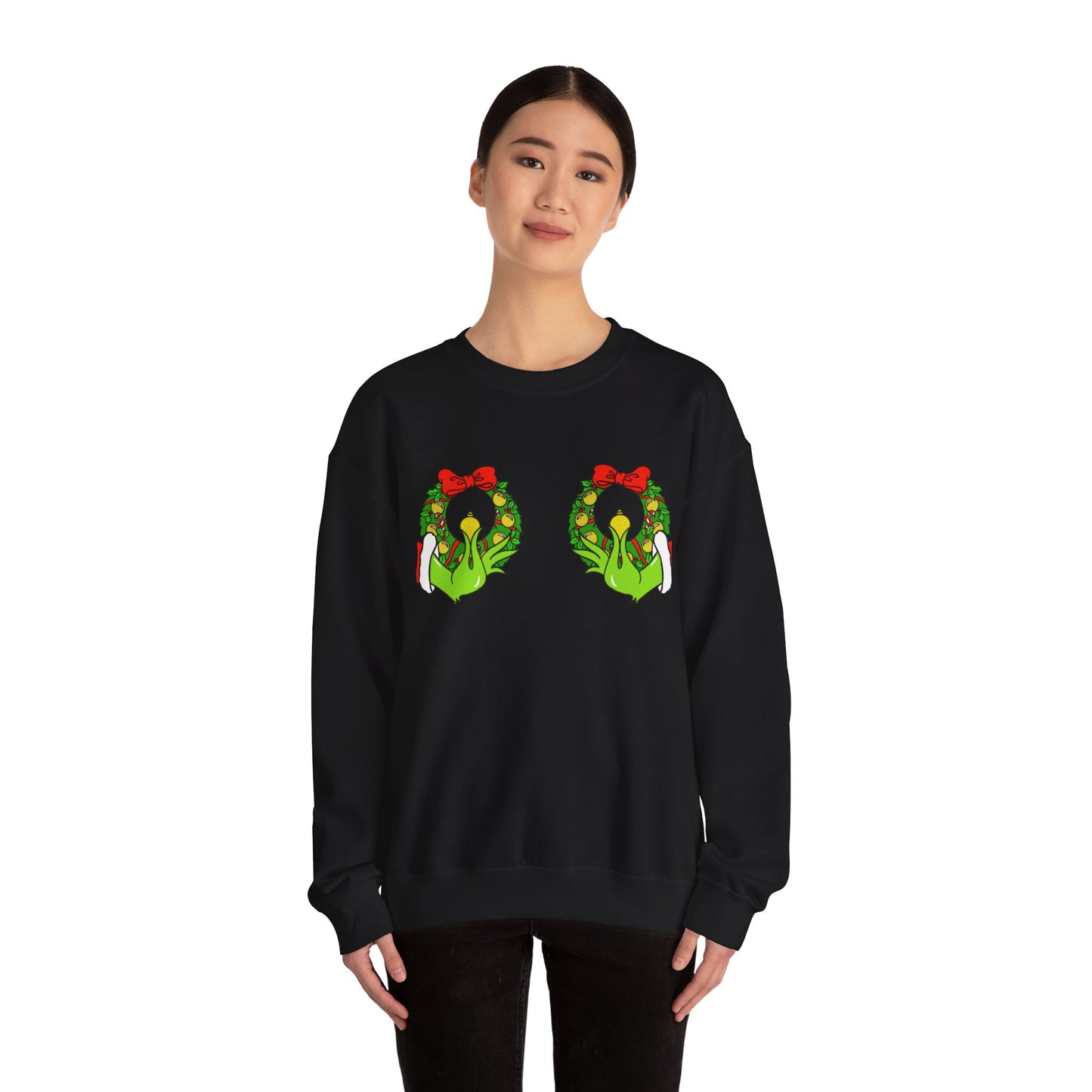Funny Grinch Boobie Crewneck Sweatshirt
