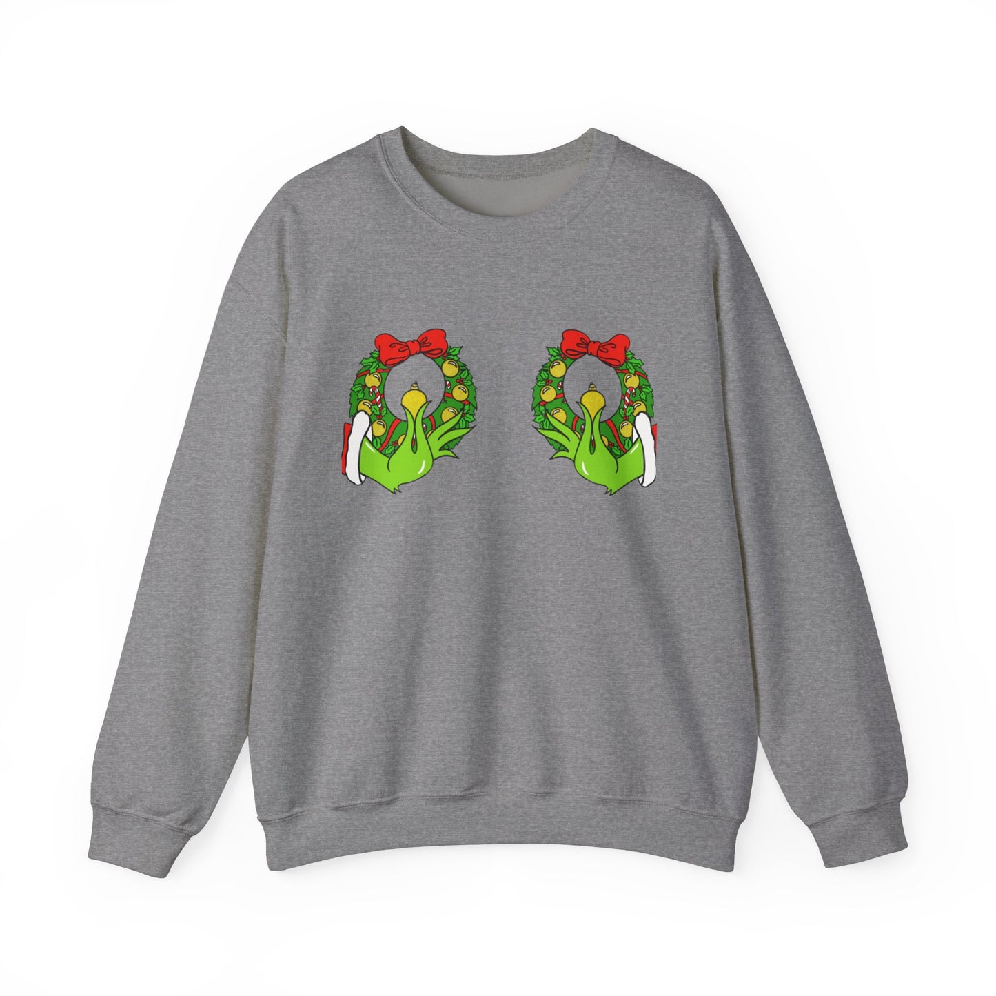 Funny Grinch Boobie Crewneck Sweatshirt