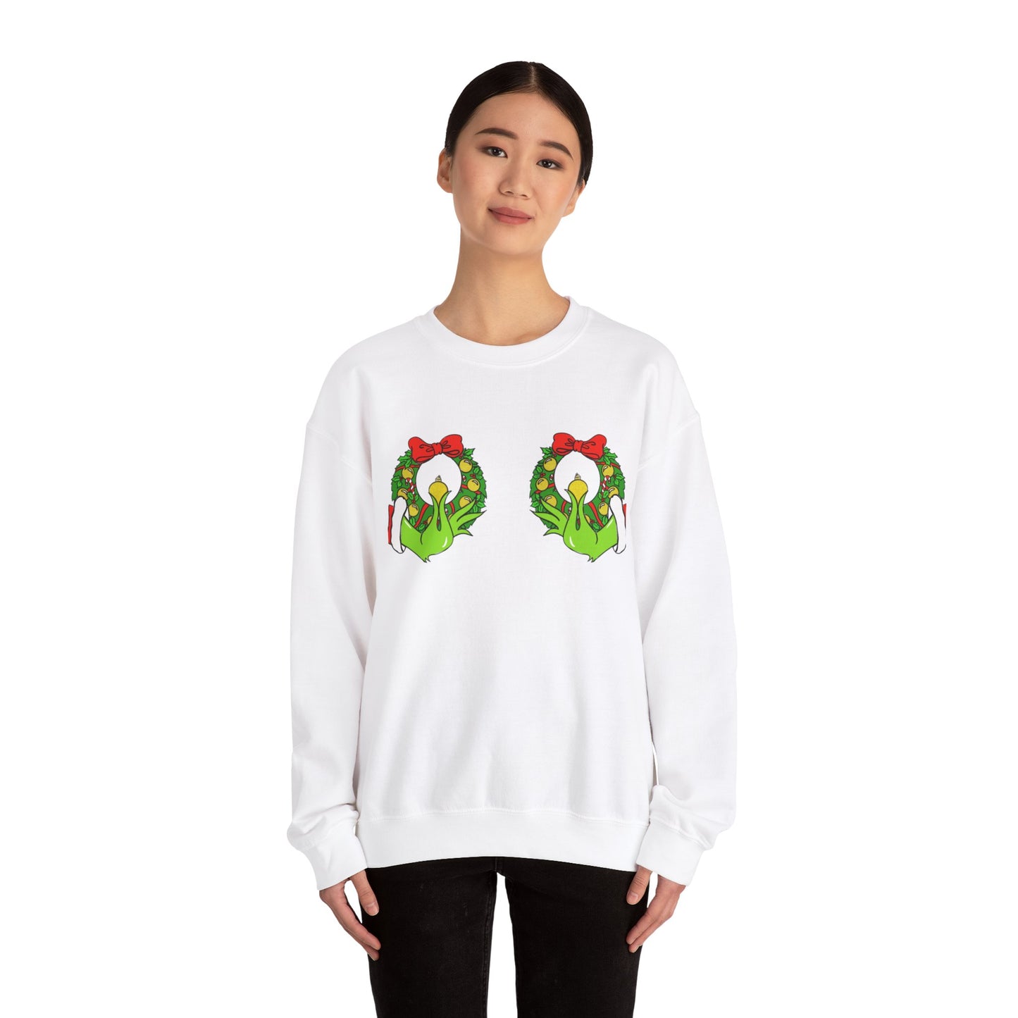 Funny Grinch Boobie Crewneck Sweatshirt