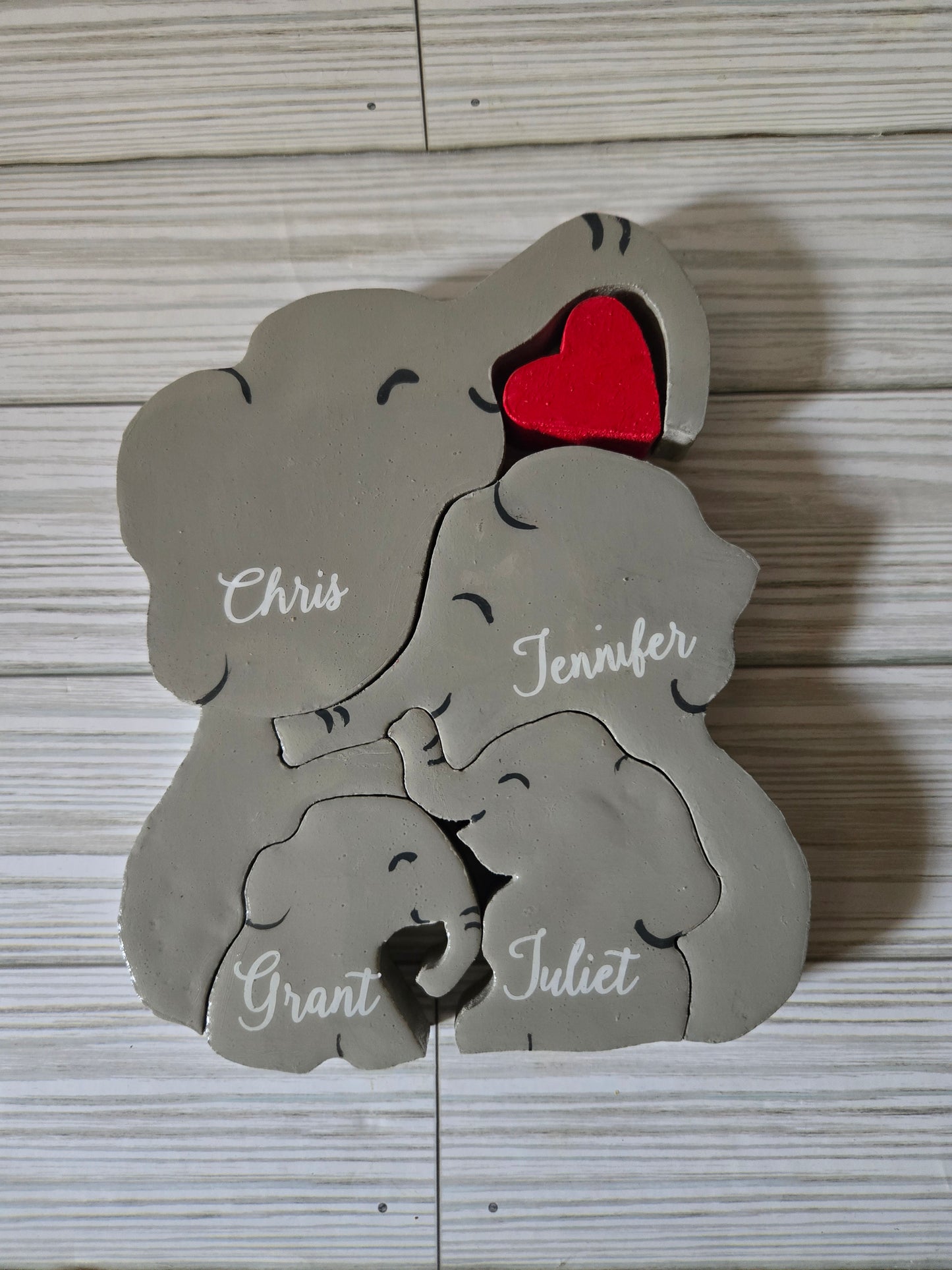 Elephant Family Puzzle