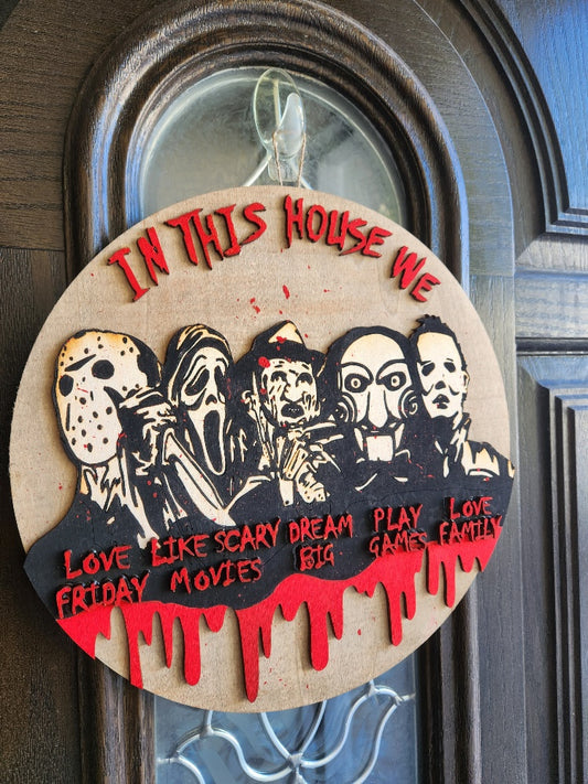 horror door hanger
