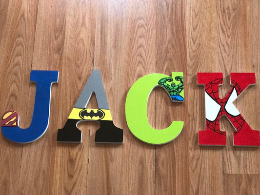 super hero letters