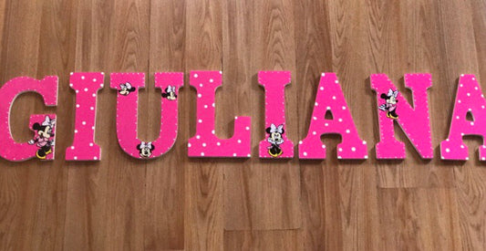 Minnie Mouse letters for room
