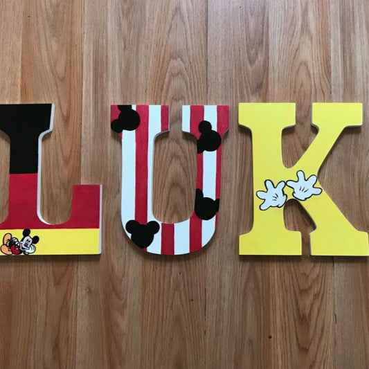 Mickey Mouse Letters